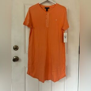 Ralph Lauren Bright Orange Short Sleeve Dress